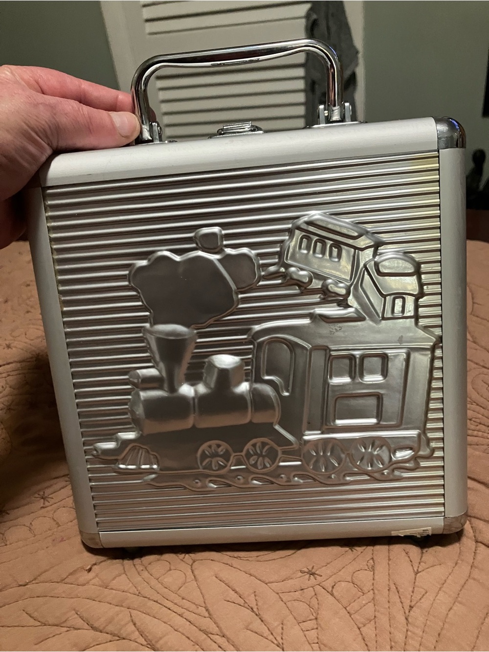 Cardinal Mexican Train Dominoes Set in a Aluminum Carrying Case